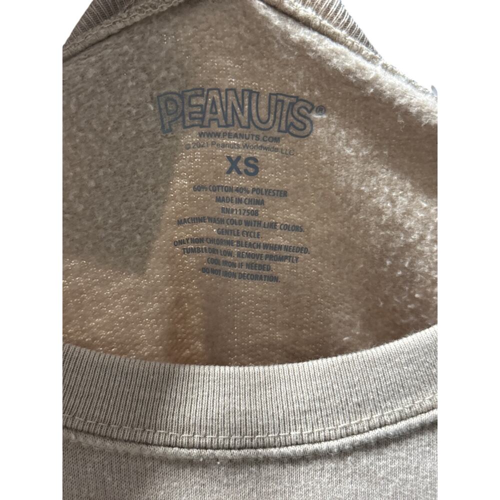 Peanuts Sweater Soft Lightweight Sweatshirt sz XS NWOT - Picture 3 of 3